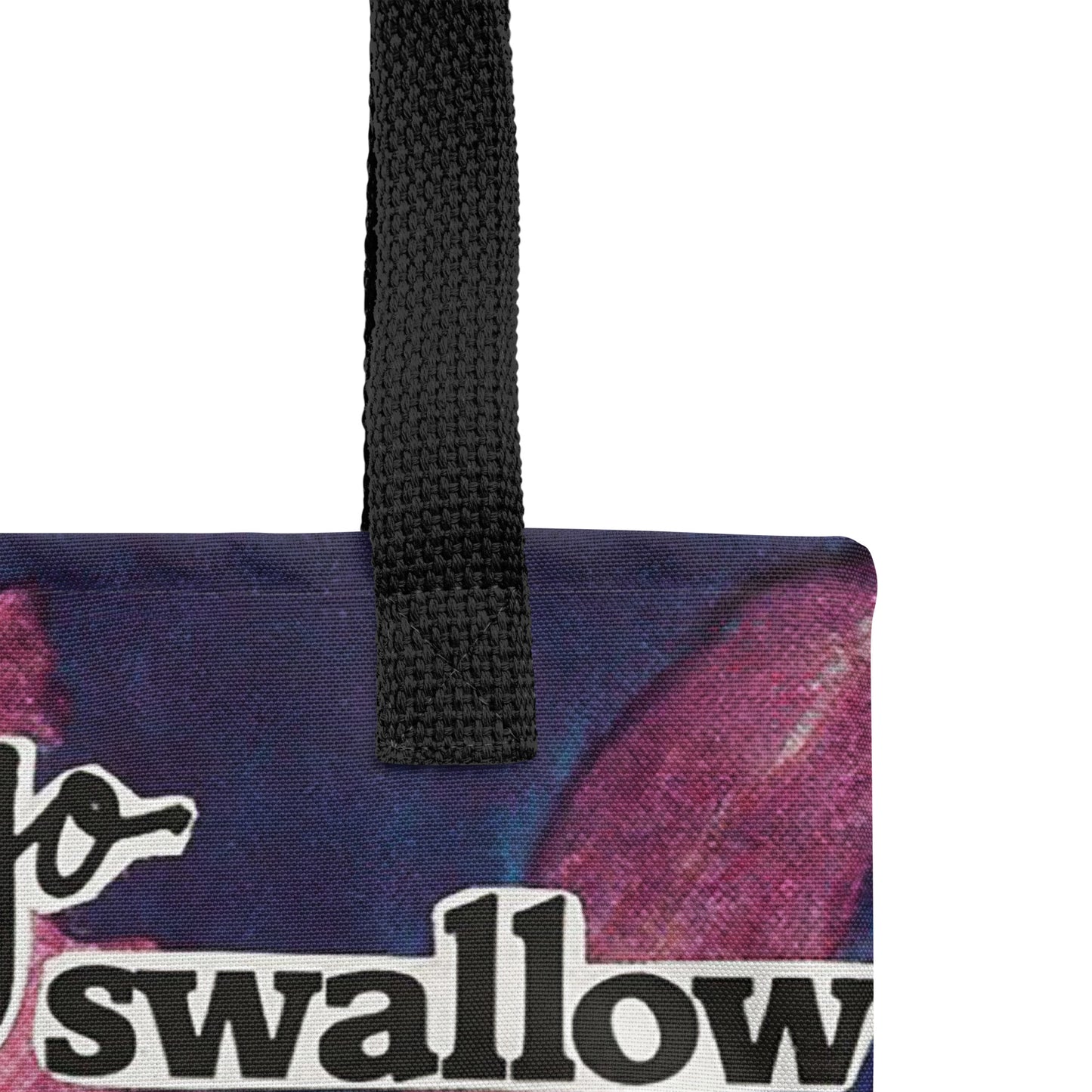 Funny Tote Bag with Personality "Go Swallow a Bag of Dicks"