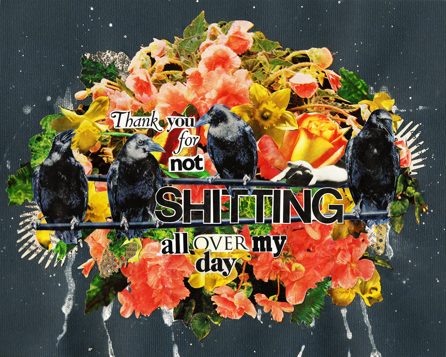 *NEW RELEASE* Brutally Honest "Thank You for Not Shitting on my Day" Black Glossy Mug