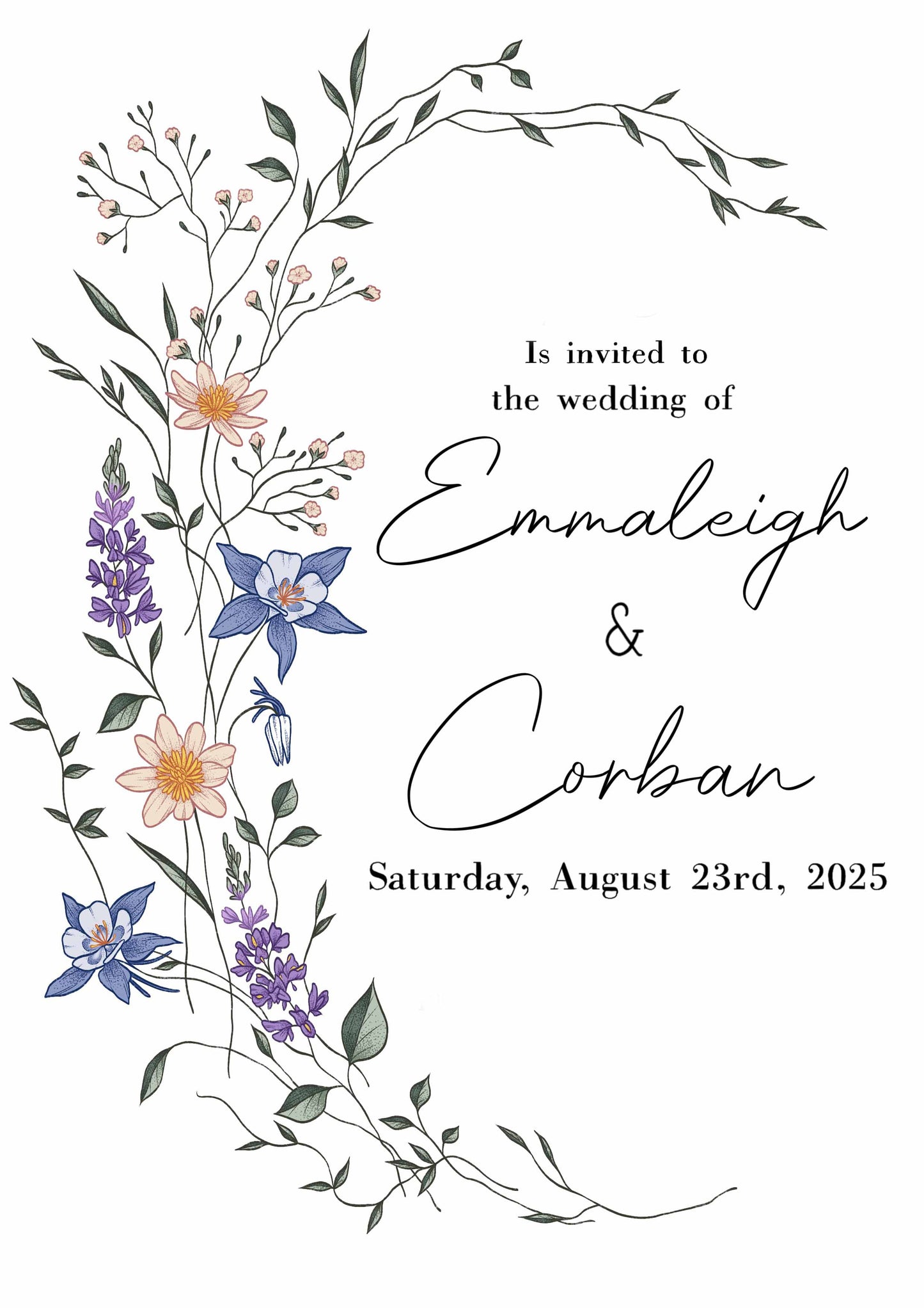 Custom Wedding Board Design