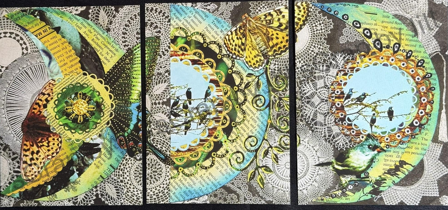 Waning Moon 3 PIECES 5"x7" Giclée Print Series