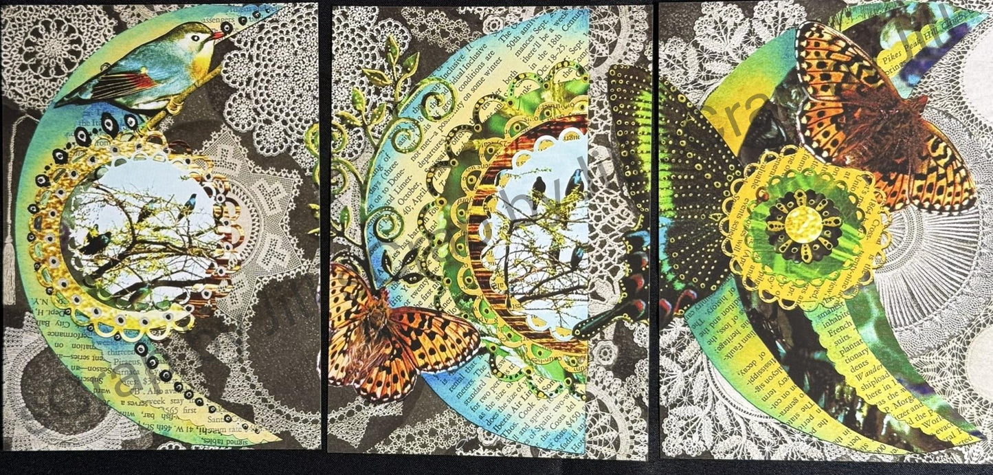 Waxing Moon 3 PIECE 5"x7" Giclée Print Series