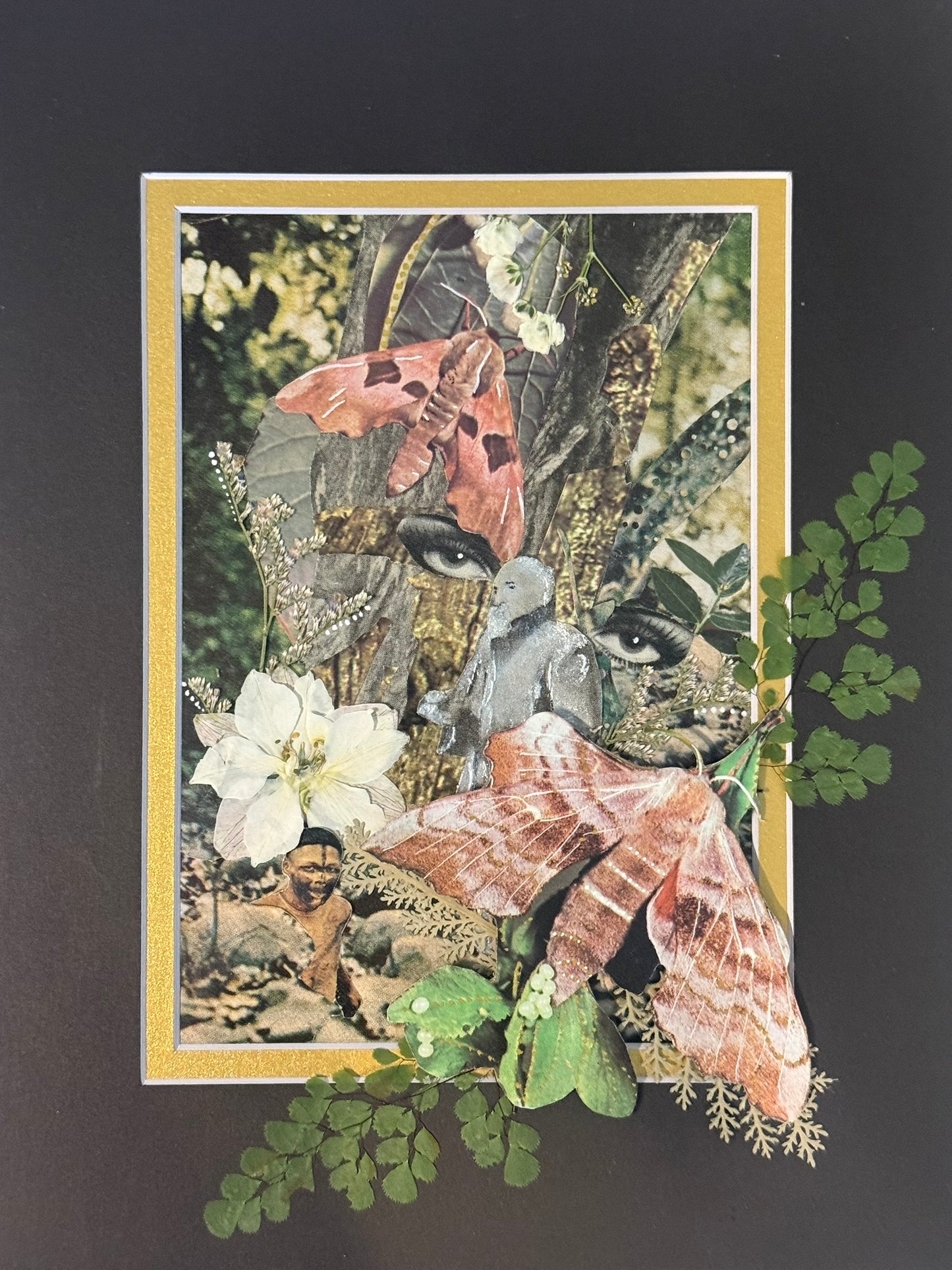 Forest Eyes | Original Mixed Media Collage