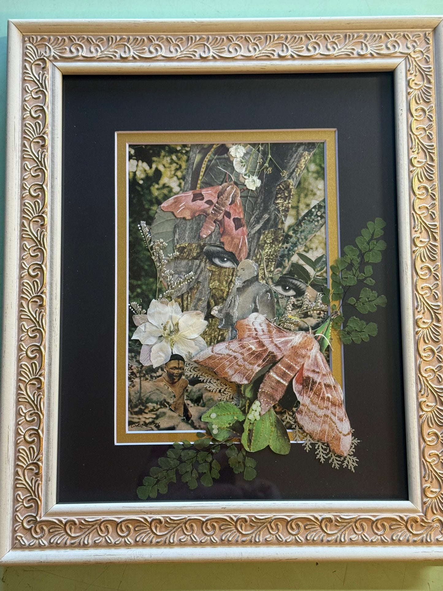Forest Eyes | Original Mixed Media Collage
