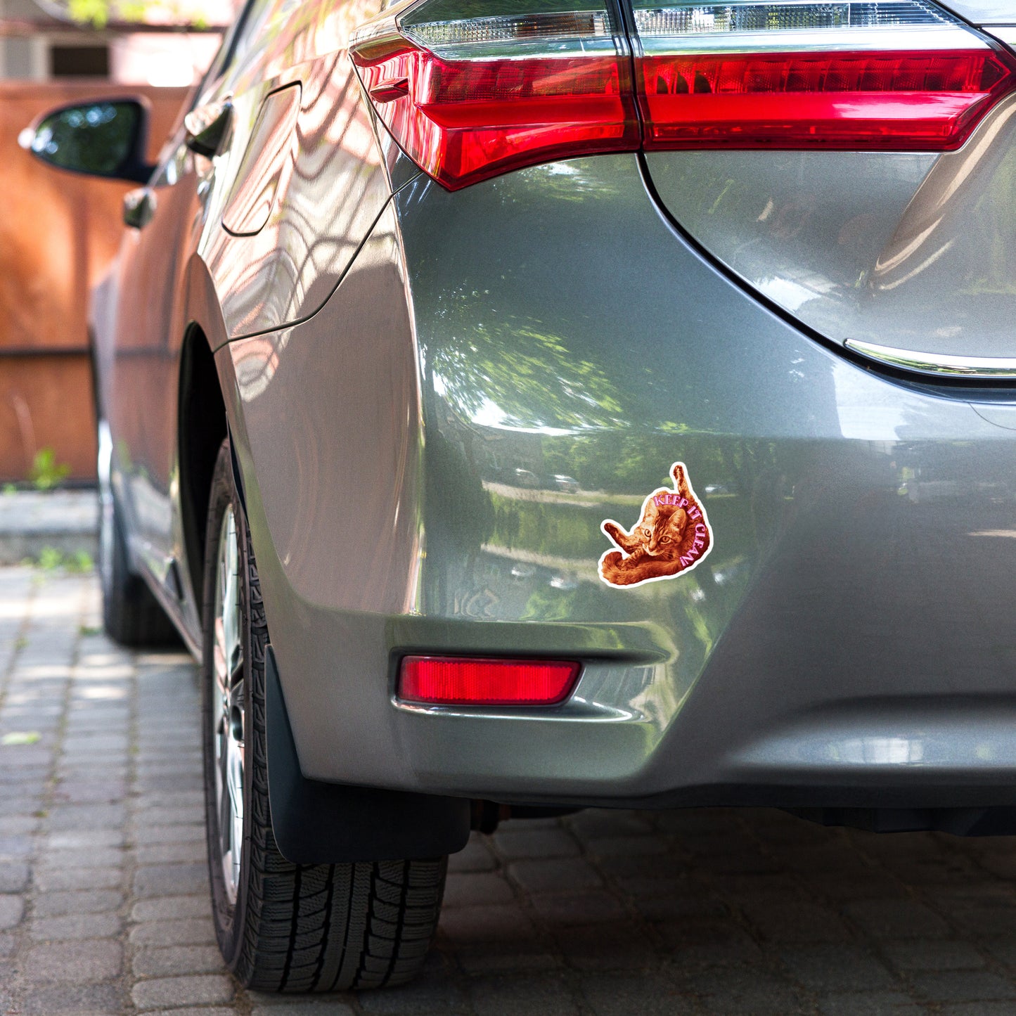 *NEW RELEASE* Silly Catniss "Keep It Clean" Bubble-Free Sticker