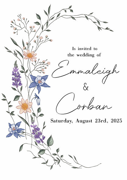 Custom Wedding Board Design